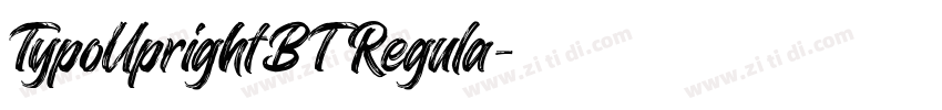 TypoUprightBT Regula字体转换